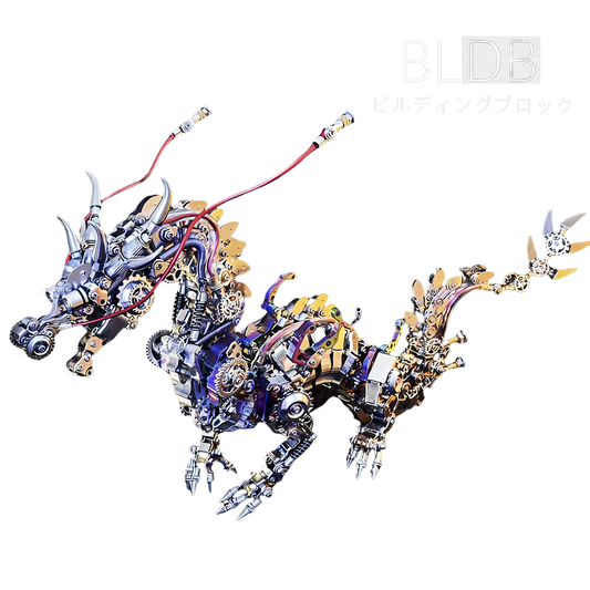 金属製の機械的な組み立てモデル龍3D立体創造的なギフト - ビルディングブロック