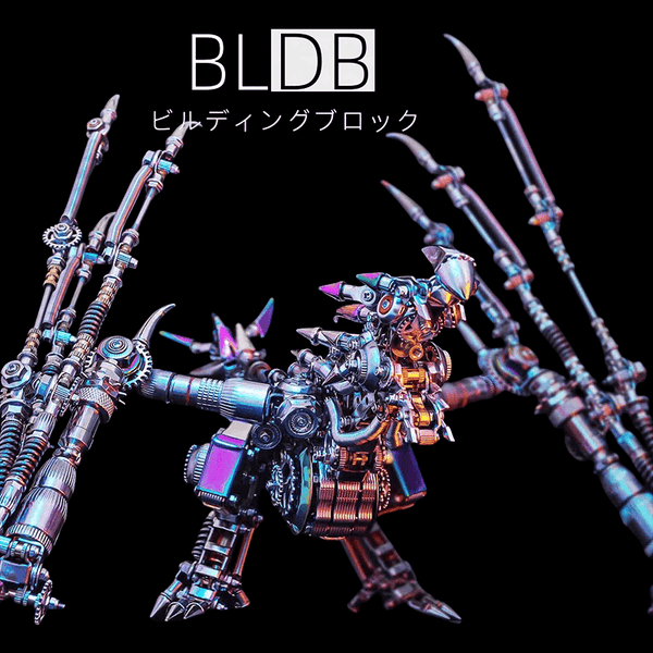 ライト付き機械式ドラゴン 1,390ピース以上 3D金属組み立てキット