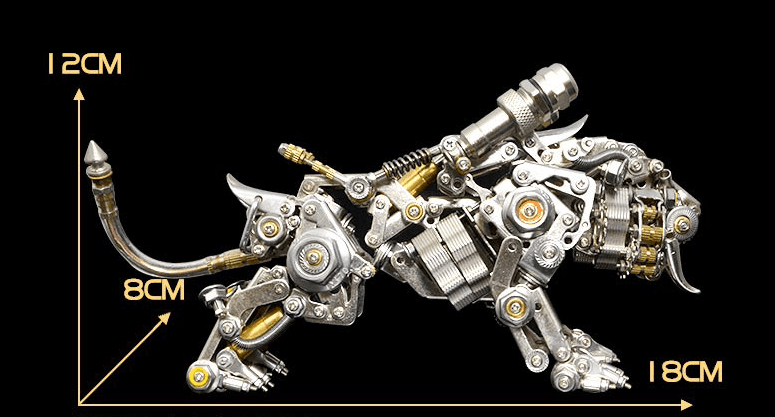 フォーチュンタイガー700PCS+ 3D メタル組立モデル 動物シリーズ - ビルディングブロック