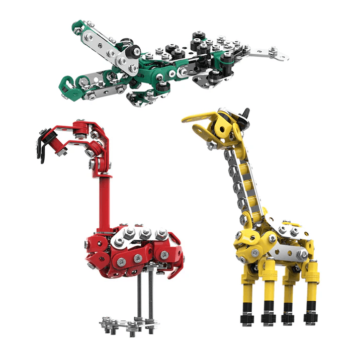 499ピース DIYメタル組み立ておもちゃ 動物モデルセット - ビルディングブロック
