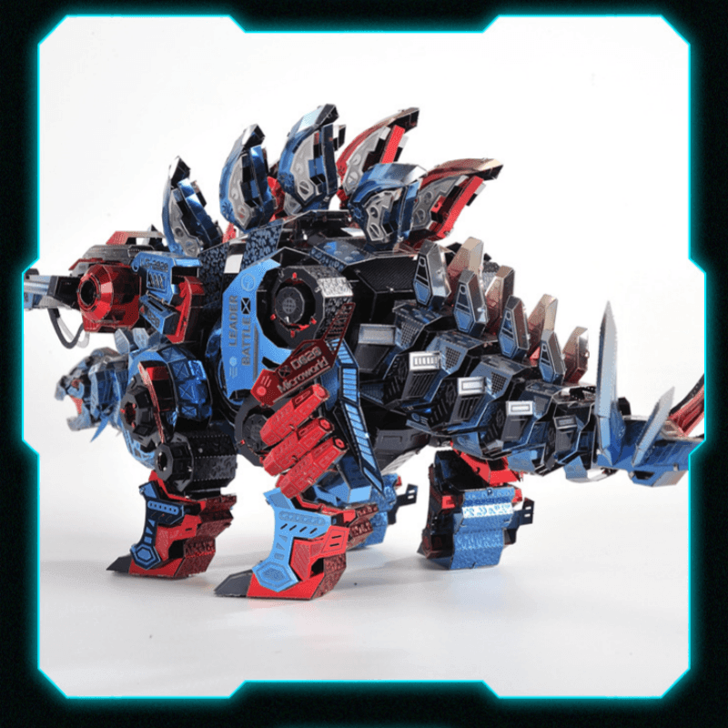 3Dメタルパズル メカニカル ステゴサウルス メタルモデルキット DIY チャレンジ 3Dパズル 大人用 頭の体操 アートクラフト ホームデコレーション おもちゃ ティーン向け - ビルディングブロック