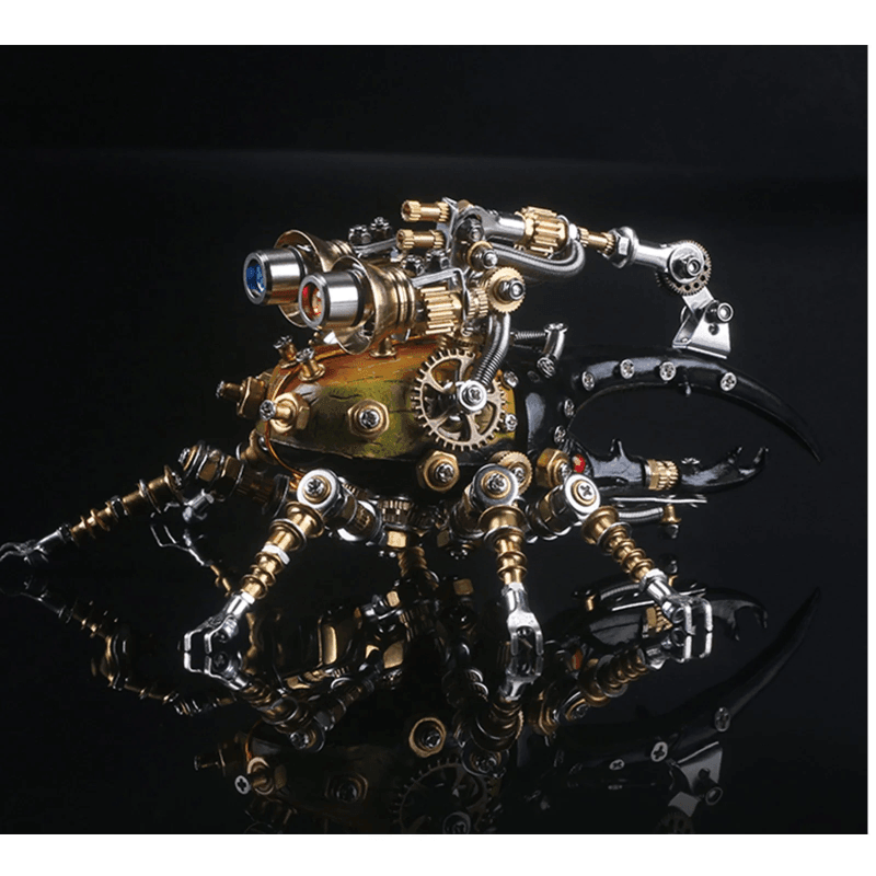 417ピースのメタル3D DIY機械組み立て東洋のヘラクレスオオカブト虫モデルキット - ビルディングブロック