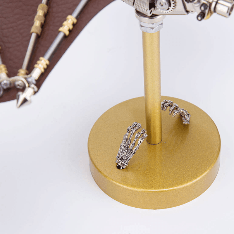 LEDスチームパンクフライングヴァンパイアバット300以上の部品を持つ3D DIYメカニカルアニマルモデルキット - ビルディングブロック