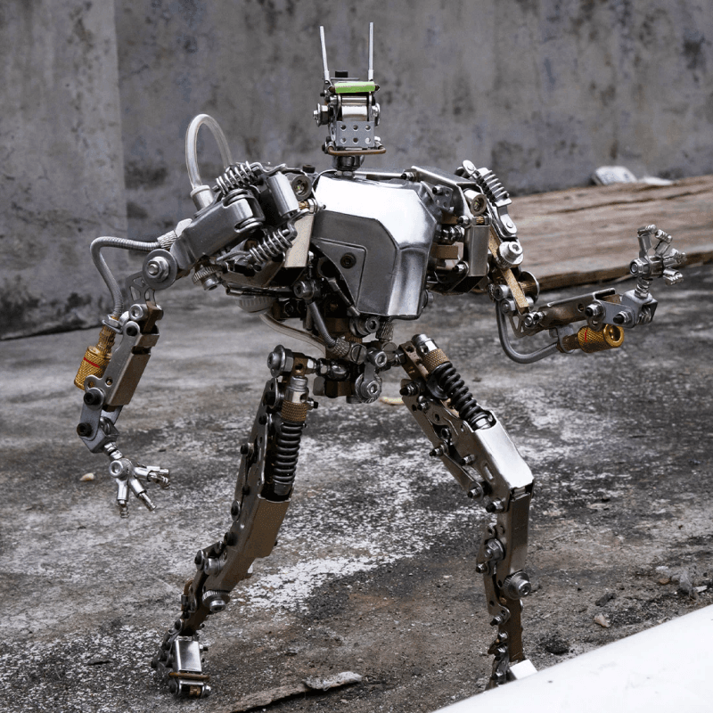 3Dメタルヒューマノイドサービスロボットメカ大型可動アクションフィギュア715PCS - ビルディングブロック