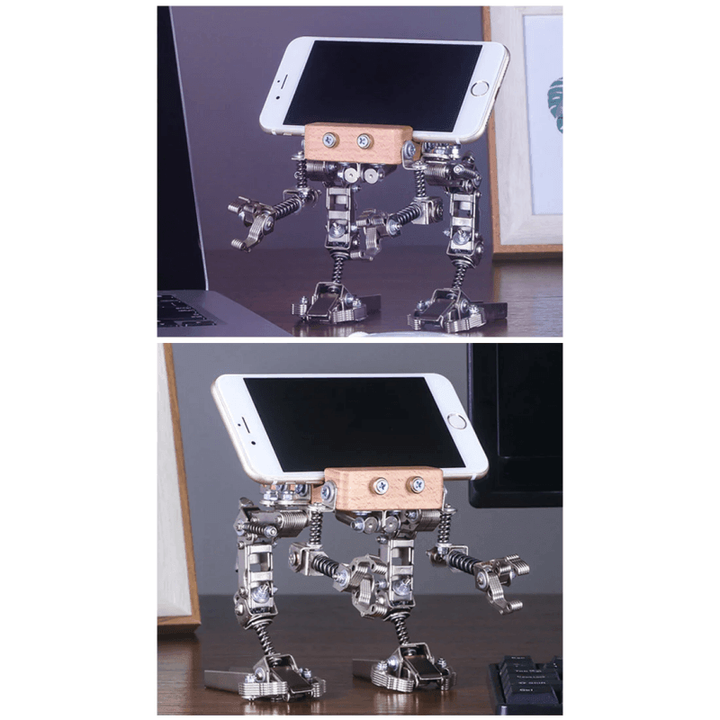 209個の歩兵メカ3Dアセンブリメタルモデルキット 2-in-1携帯ホルダー - ビルディングブロック