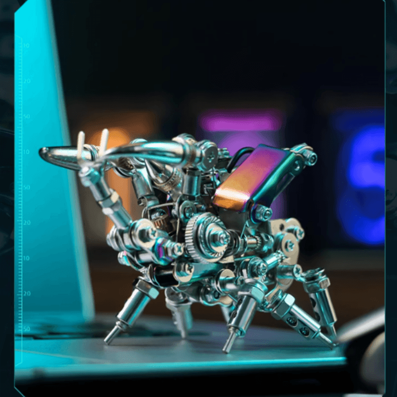 朋克飛び甲虫DIY メタルモデルキット シルバーシェルアーマー - ビルディングブロック