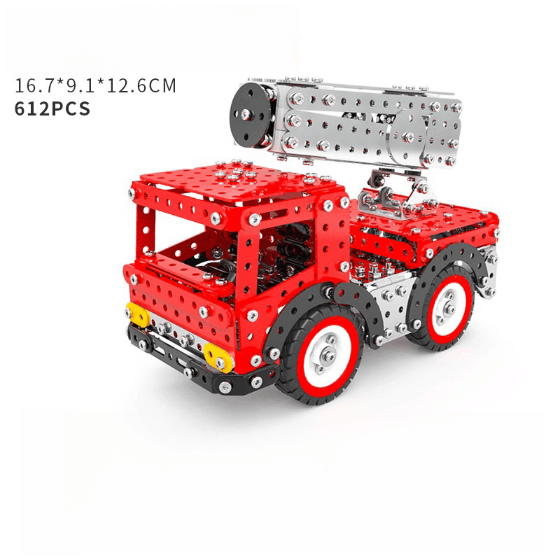 3Dメタルパズル DIYメタル組み立ておもちゃ 消防車モデル 消防車コンビネーション - 2375ピース以上 - ビルディングブロック