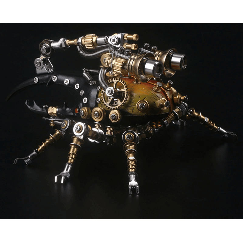 417ピースのメタル3D DIY機械組み立て東洋のヘラクレスオオカブト虫モデルキット - ビルディングブロック