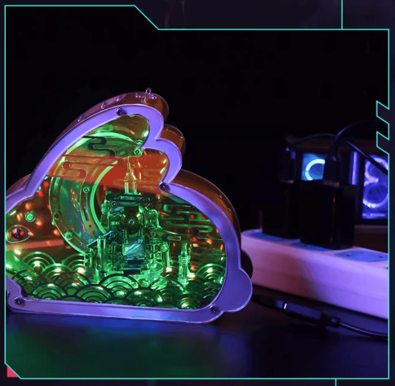 567個以上のパーツを含む3D立体メタルブロックモデル「玉兔宮灯」組み立てキット - ビルディングブロック