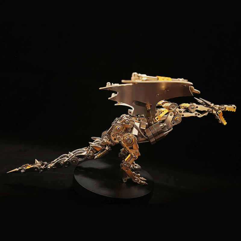 機械スチームパンクワイバーンドラゴンDIY 3Dメタルパズル600CS - ビルディングブロック