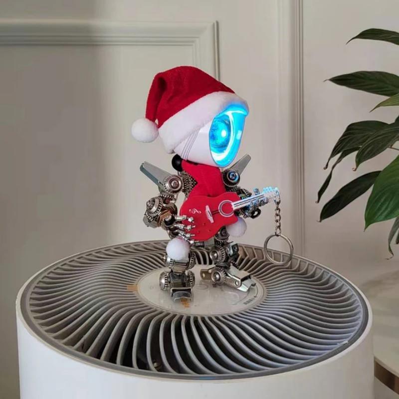 クリスマス用の自作メカニカルサンタの金属パズルモデルキット - ビルディングブロック