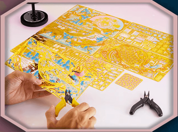 3Dメタルモデル 花 リフレクト・ザ・ムーン組み立てキット - ビルディングブロック