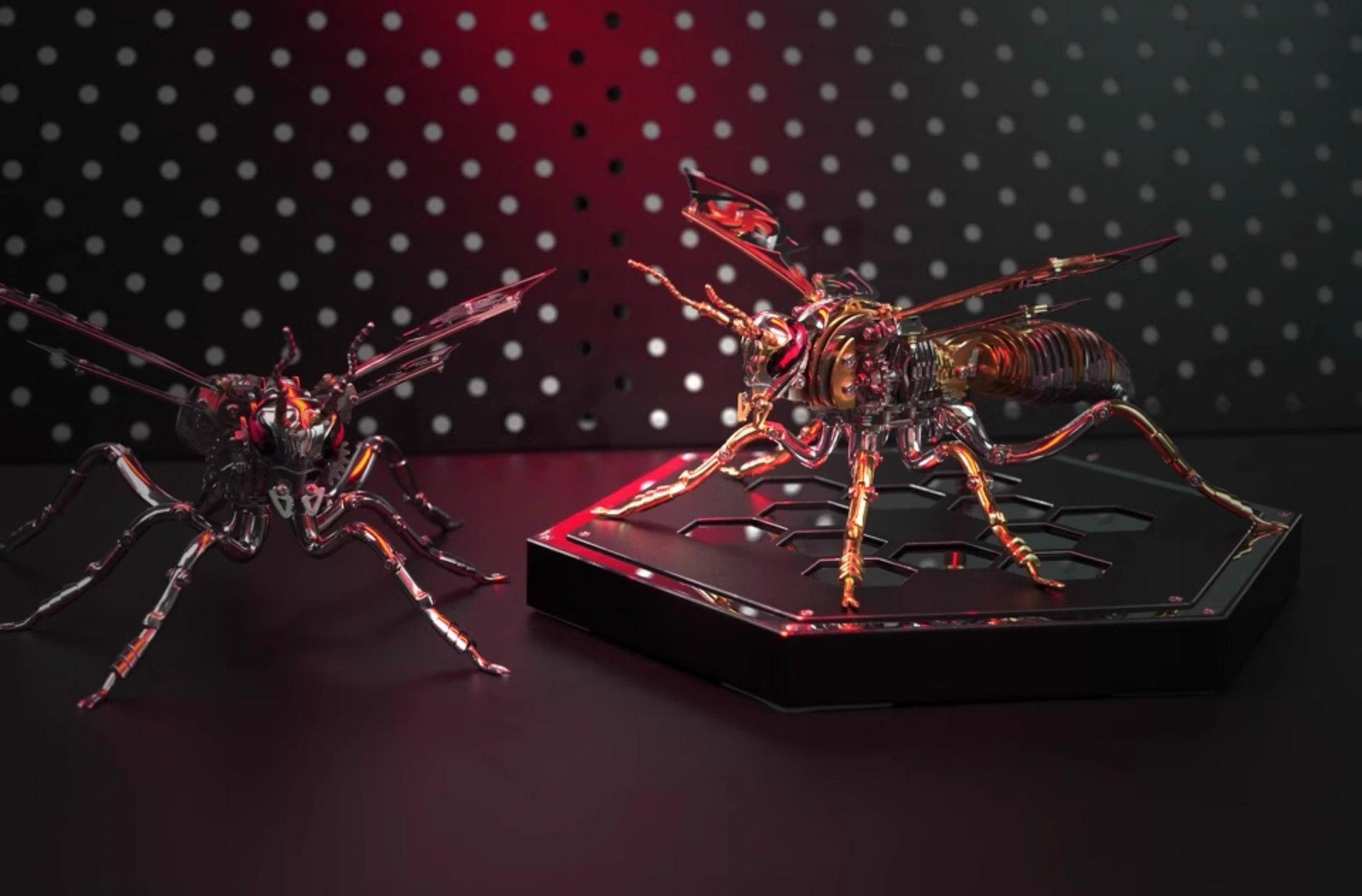 3D三次元マルハナバチ金属機械組み立てモデル毒蜂潮遊びDIYパズル手作りステンレス鋼のおもちゃ - ビルディングブロック