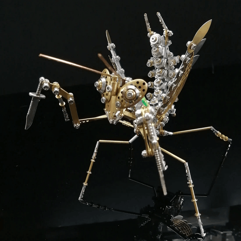 3DメタルキットDIYメカニカルマンティス組み立てモデル350+PCS - ビルディングブロック