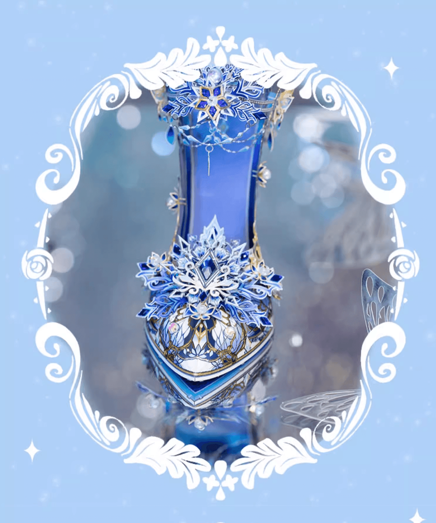 158ピース+ 3Dメタルモデル 雪の恋の魔法の水晶靴 組立キット - ビルディングブロック