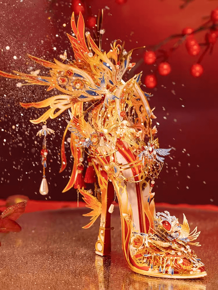 191個以上の3Dメタルモデル フェニックスシャドウ 国風 魔法のクリスタルシューズ 組み立てキット - ビルディングブロック