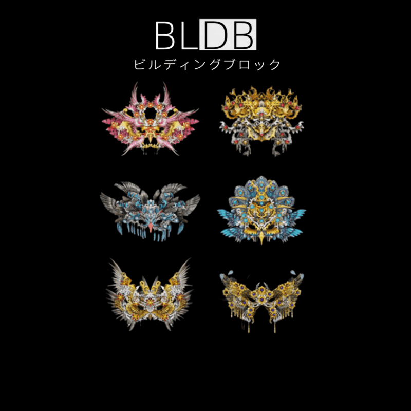 3Dメタルモデル 個性印象マスク メタリックナノパズル 組み立てキット - ビルディングブロック