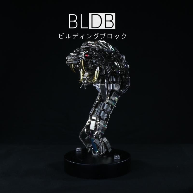 蛇コブラ彫刻 3Dメタルパズル メカニカルパンク組み立てモデル 400+ピース - ビルディングブロック