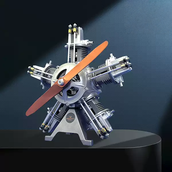 1/6スケールモデルメタルラジアルエンジンビルドプロジェクト250個以上の組み立て