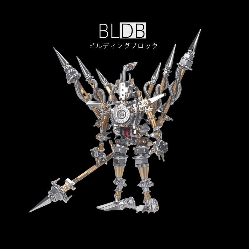 400個以上のDIYメタルメカニカル古代3Dファイティングソルジャーメカ組み立てモデルキット、大人向け - ビルディングブロック