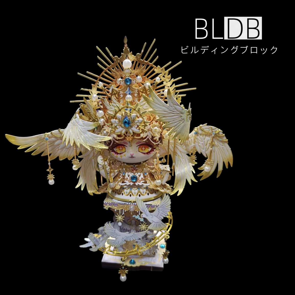 ニャンの街 3D立体パズル 金属組み立てモデル 手作りおもちゃ ギフト 招き猫の置物