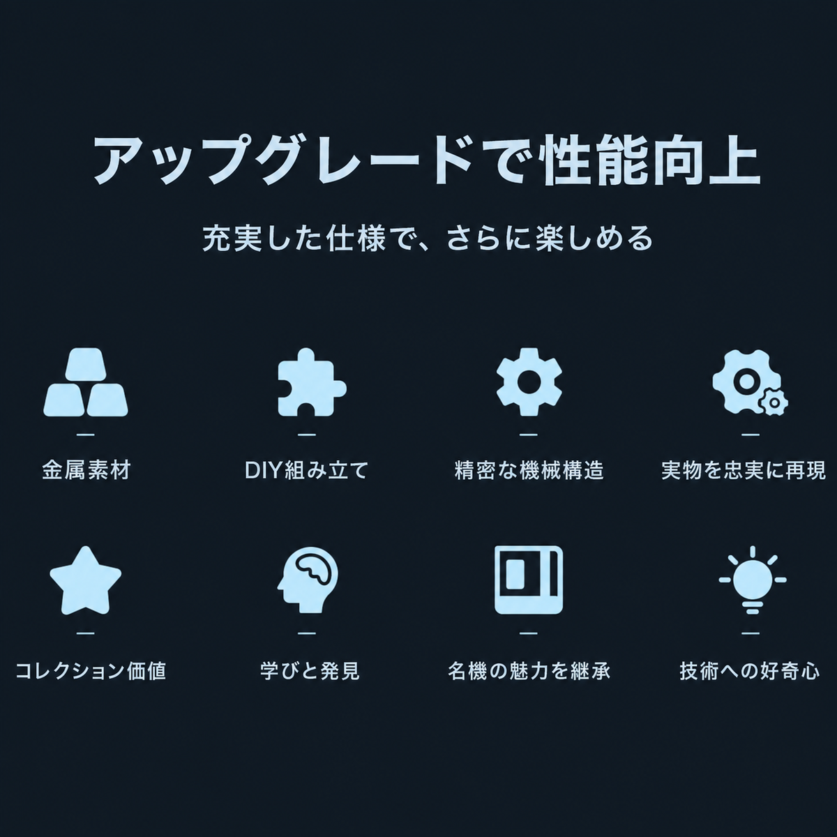 TECHING DM13 直列4気筒エンジン模型 組立キット|電動・364点以上・アップグレード版