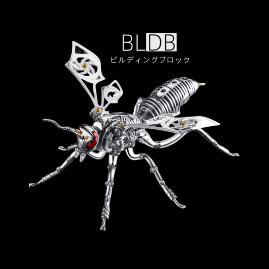 3D三次元マルハナバチ金属機械組み立てモデル毒蜂潮遊びDIYパズル手作りステンレス鋼のおもちゃ - ビルディングブロック