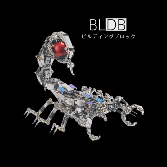 1636個のDIYサソリ3D組み立て金属キット ワイヤレスBluetoothスピーカー-スマッシャー - ビルディングブロック