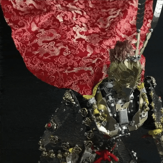 如意棒を構える孫悟空メカ3D金属模型の全身