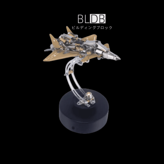 BLDBの280ピース飛行機3Dメタルパズル完成外観