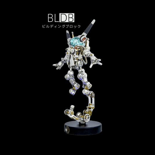メカニカル宇宙飛行士ウサギのSF風金属外装