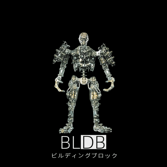 1250ピース以上で可動関節を備えたメカスケルトン3D金属模型