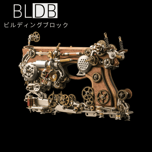 アルキメデス蒸気クロスボウ金属模型の全体像