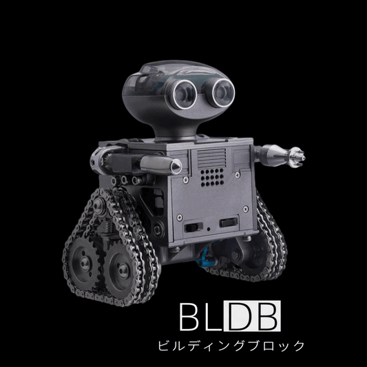 160ピースで組み立てる履帯式ロボットエンジン金属模型