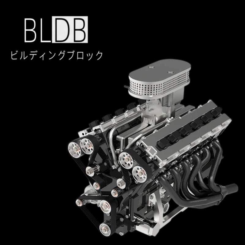 ENJOMOR GS-V12 72cc V型12気筒ガソリンエンジンモデル全体