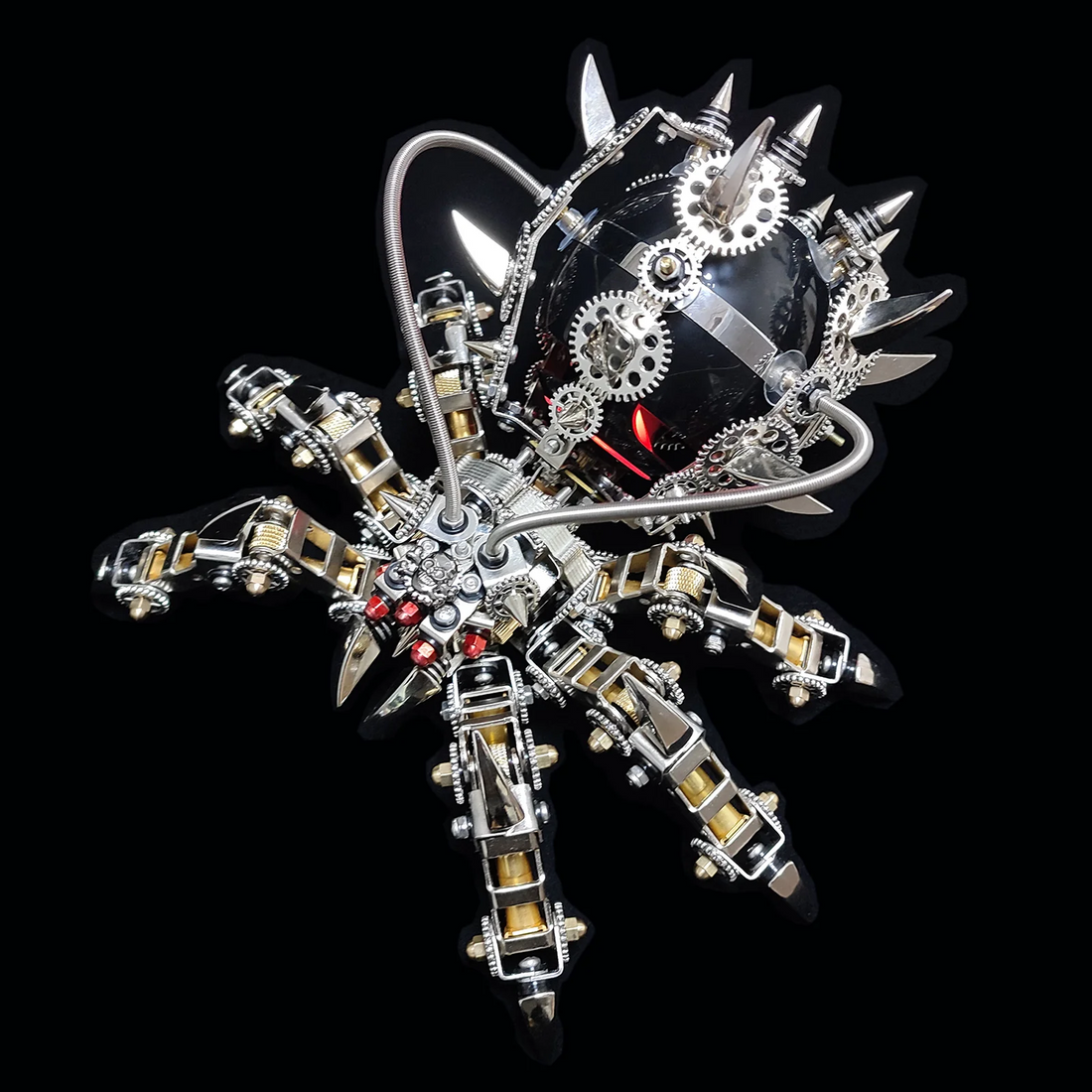  BLDB Spider King Bluetoothスピーカーモデル｜スチームパンク調金属模型DIY組み立てキット デスクオブジェ