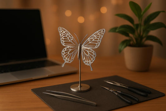 棚や机に飾ると見栄えが良く、制作中は落ち着く趣味を探しているなら、金属模型キットは最適です。