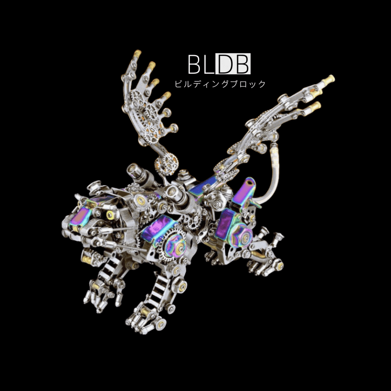 BLDBフォーチュンタイガー3Dメタルパズルの完成イメージ