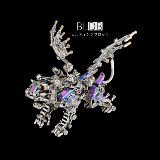 BLDBフォーチュンタイガー3Dメタルパズルの完成イメージ