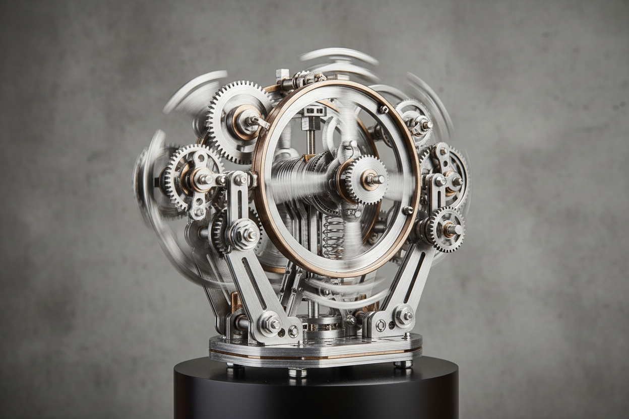 メカニカル3D金属パズル 可動ギアモデル 機械式メタルキット