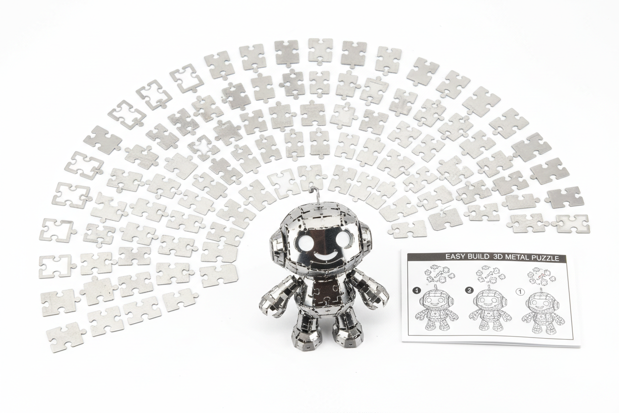 初心者向け3D金属パズル 簡単メタルモデル 初級立体パズル