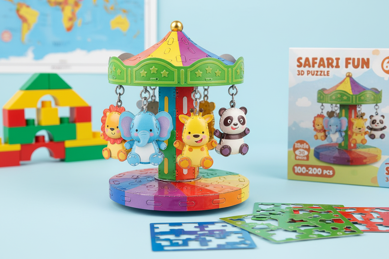 子供向け3D金属パズル キッズギフト 知育玩具メタルモデル