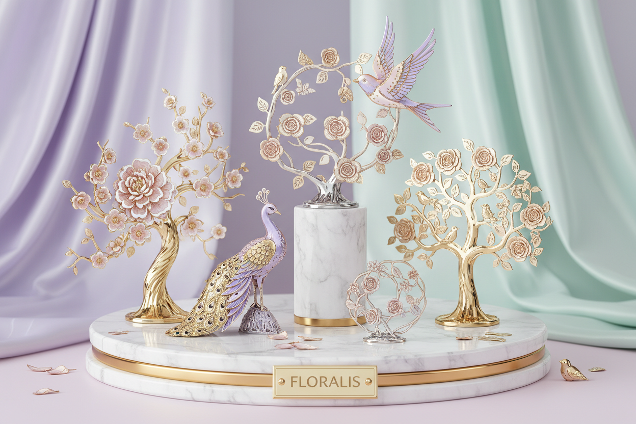 花鳥風月3D金属パズル 自然モチーフメタルモデル 花鳥虫魚