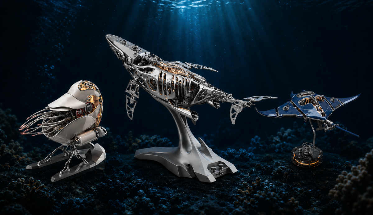 機械式マンタ・オウムガイ・ザトウクジラの海神メカニカル・コレクション