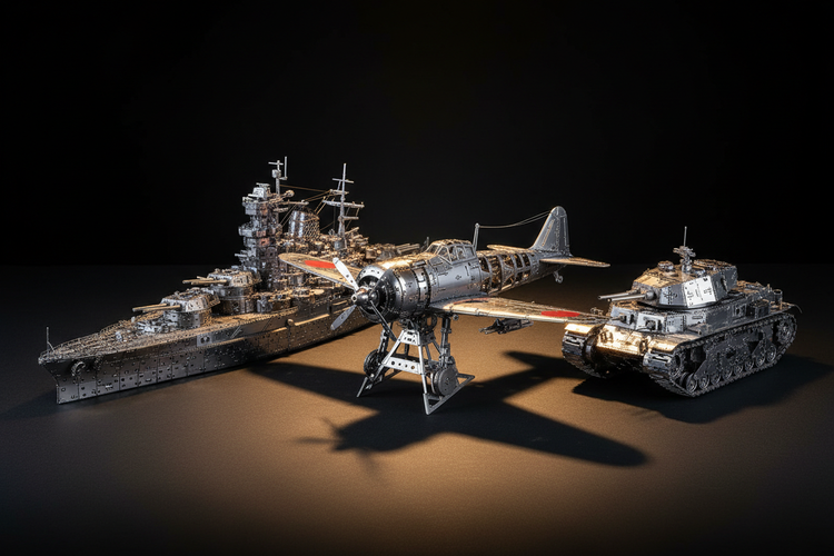 陸海空ミリタリー金属モデルキット｜大人の精密金属パズル – BLDB