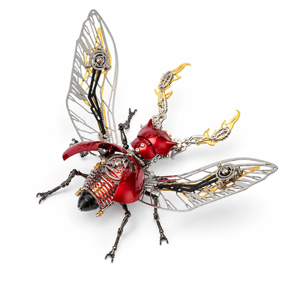 メカニカル カブトムシ 3Dメタルモデル｜317ピース DIY昆虫パズル 4色展開