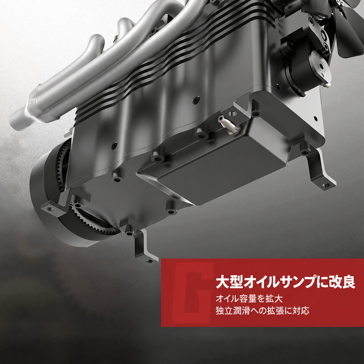金属製クランクケースを備えたTOYAN 14cc直列4気筒模型エンジン