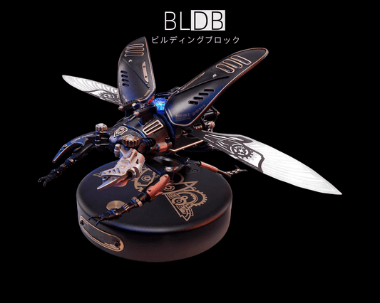カブトムシ機械昆虫強い攻撃巨大なクワガタバイオニック金属モデル立体おもちゃパズル装飾品 - ビルディングブロック