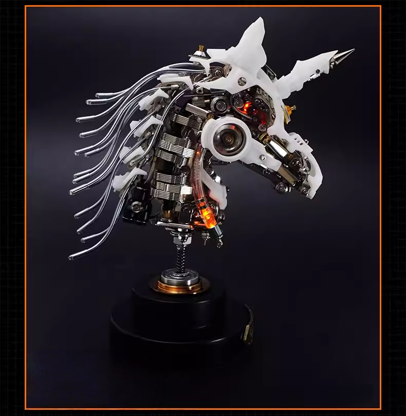 2026年 新年の贈り物：十二支馬頭金属模型 - 限定版（双子の十二支）