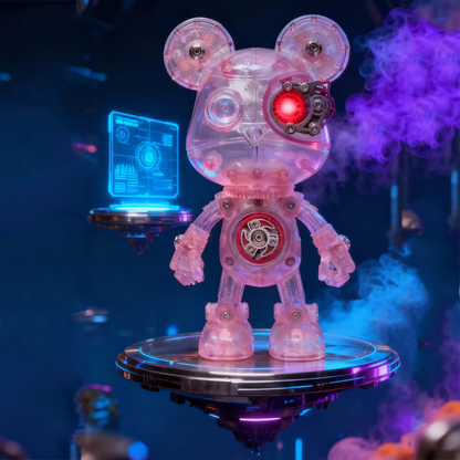 サイボーグ・バイオレンスベア 3D金属パズルモデル組立キット 高級デスクトップトイ